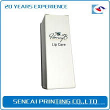 Высокое качество пользовательского логотипа пустой губы упаковывая косметическая бумажная картонная коробка с белым краем